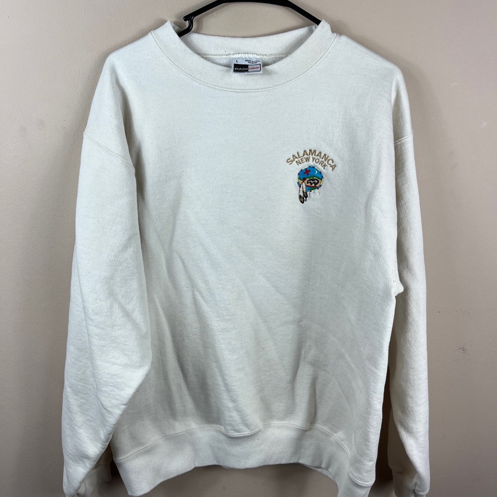 Vintage 90s New York Salamanca tourist sweatshirt adult Sz large Native American